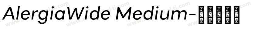 AlergiaWide Medium字体转换